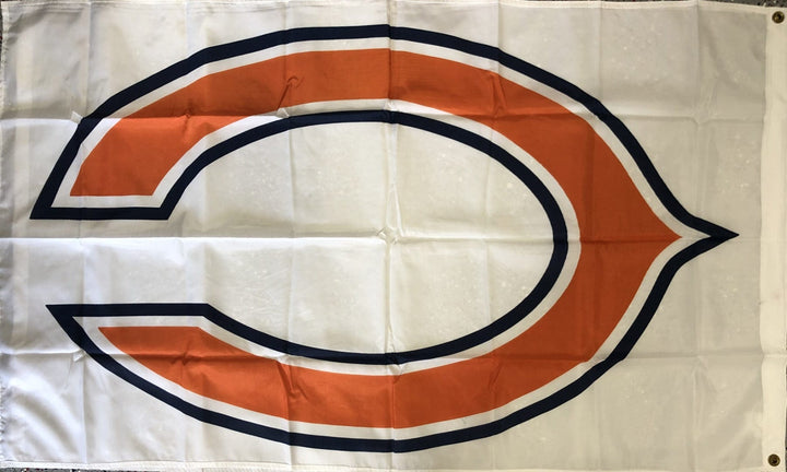 Chicago Bears Flag 3x5 Logo White 819723 Heartland Flags