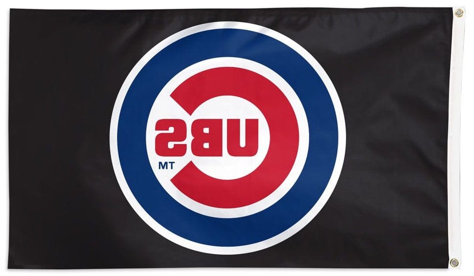 Chicago Cubs Flag 3x5 Logo Black 35072321 Heartland Flags
