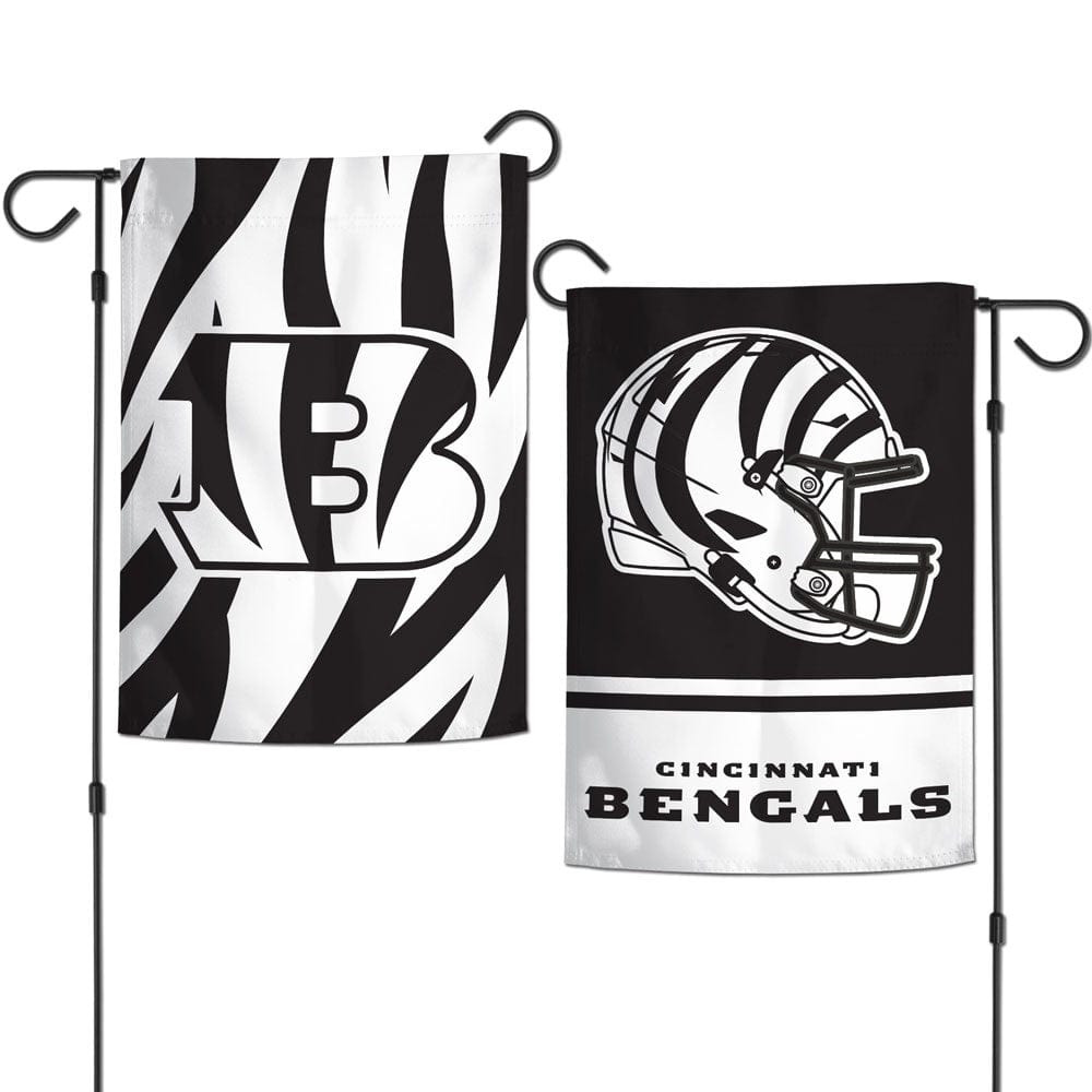 Cincinnati Bengals Garden Flag 2 Sided Alternate BW 78625324 Heartland Flags