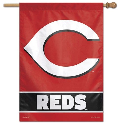 Cincinnati Reds Flag Vertical House Banner 42951117 Heartland Flags