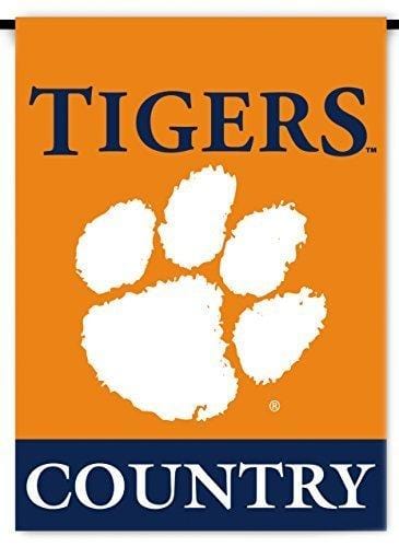 Clemson Tigers Country Garden Flag 2 Sided 83225 Heartland Flags