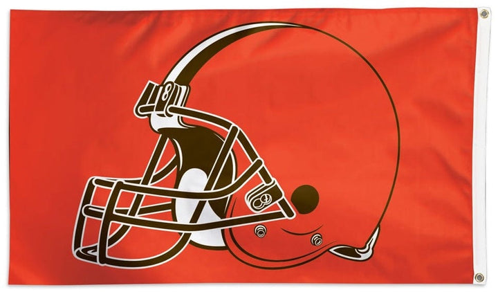 Cleveland Browns Flag 3x5 Orange Helmet 32601321 Heartland Flags
