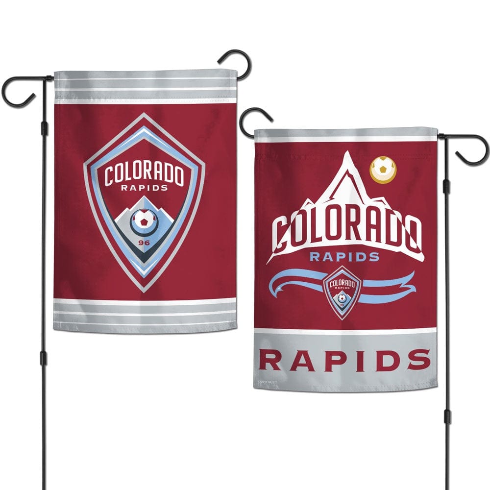 Colorado Rapids Garden Flag 2 Sided Double Logo 55760017 Heartland Flags