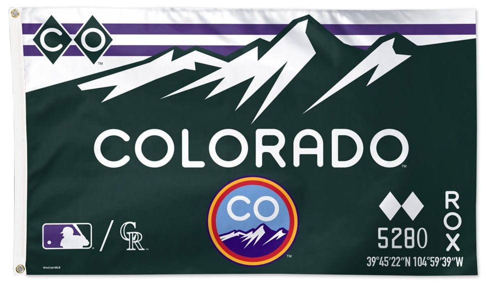 Colorado Rockies Flag 3x5 City Connect Rox 45521321 Heartland Flags