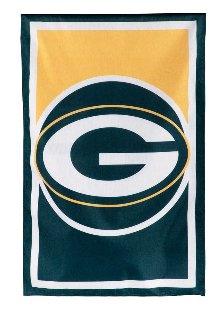 Green Bay Packers Banner 2 Sided Burlap House Flag 13NB3811 Heartland Flags