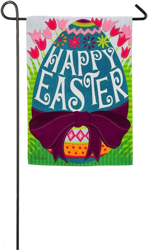 Happy Easter Egg Garden Flag 2 Sided Easter 14S4122 Heartland Flags