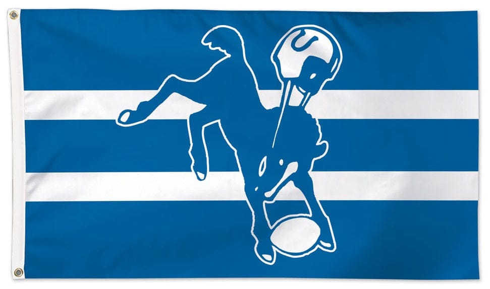 Indianapolis Colts Flag 3x5 Classic Logo Retro 47010118 Heartland Flags