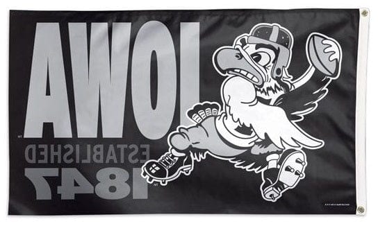 Iowa Hawkeyes Vintage 1847 Logo 3x5 Flag 02016115 Heartland Flags