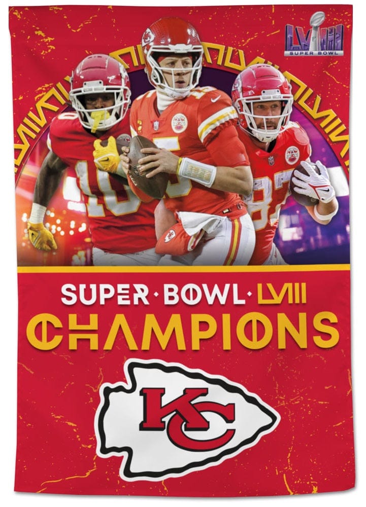 Kansas City Chiefs Banner Super Bowl LVIII Champions Players 77263312 Heartland Flags