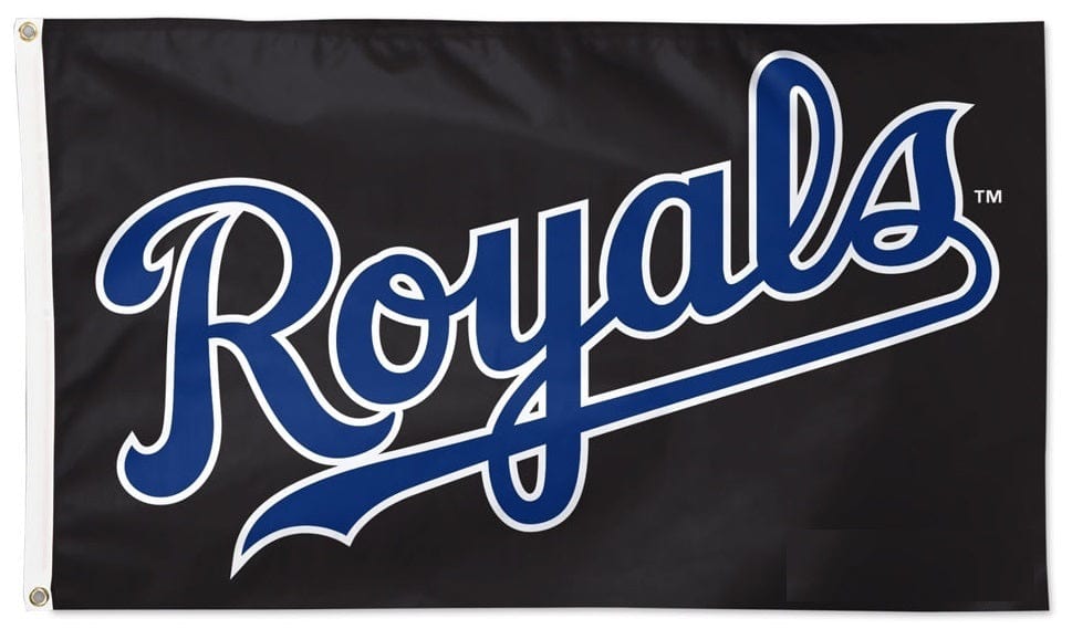 Kansas City Royals Flag 3x5 Black 2 Sided 34794322 Heartland Flags