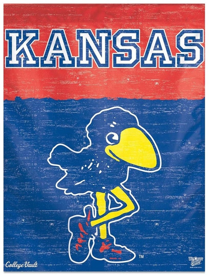 Kansas Jayhawks Banner Throwback House Flag 74397017 Heartland Flags