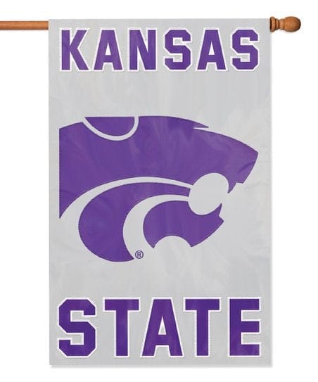 Kansas State Wildcats Banner 2 Sided Applique House Flag AFKSS Heartland Flags