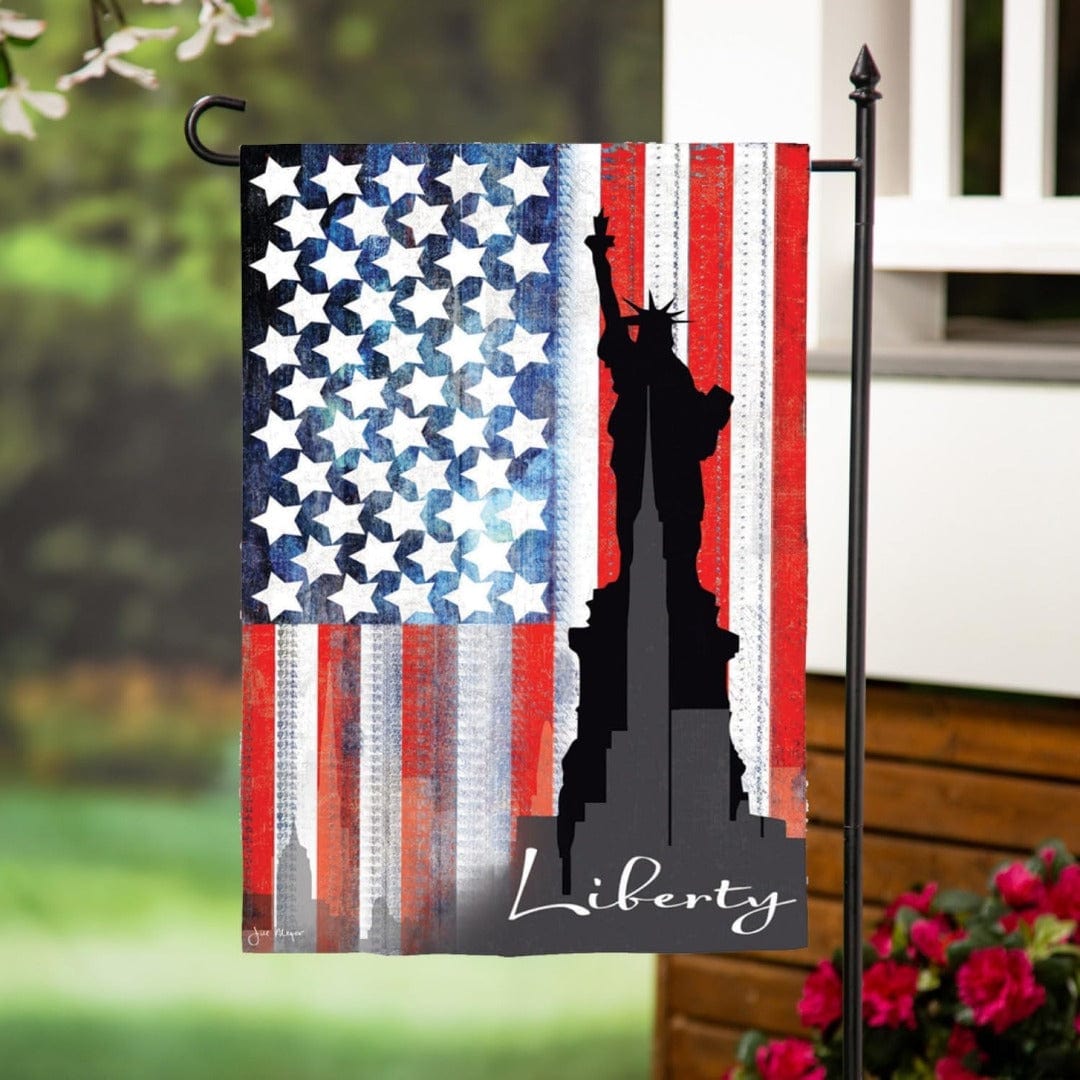 Liberty Statue Patriotic Garden Flag 2 Sided 14S11708 Heartland Flags