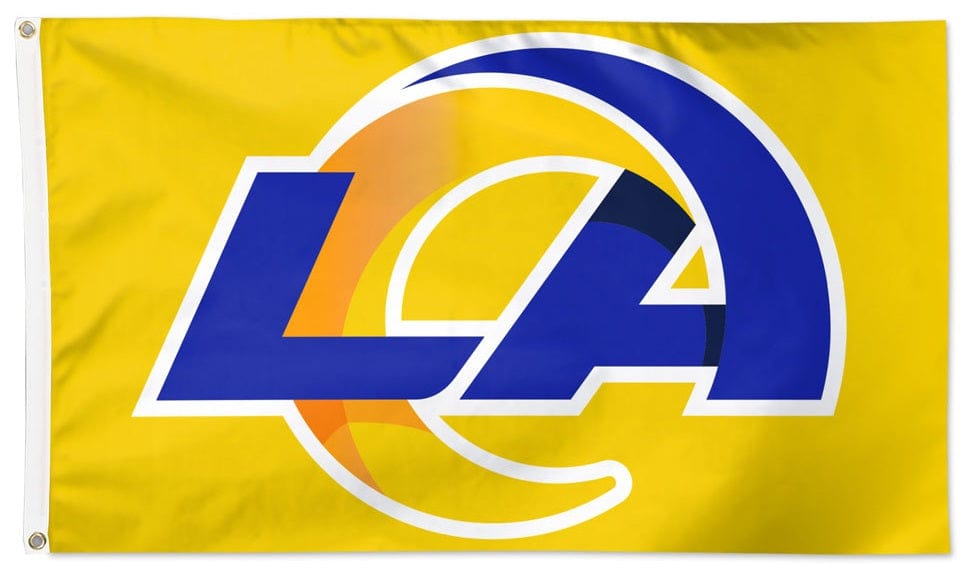 Los Angeles Rams Flag 3x5 Logo Yellow 32555421 Heartland Flags