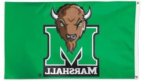 Marshall Thundering Herd Flag 3x5 Green Logo 67319116 Heartland Flags