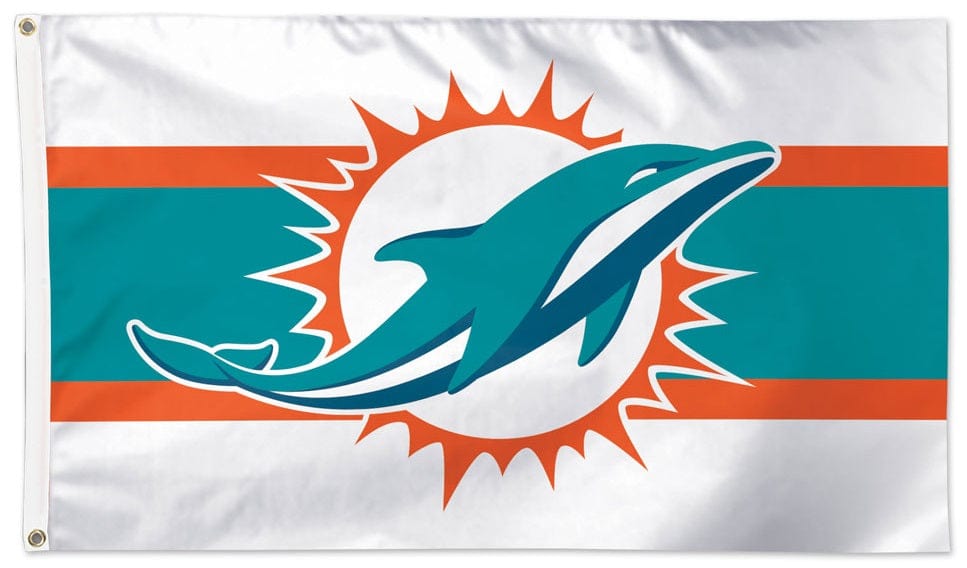 Miami Dolphins Flag 3x5 Away Stripe 32541321 Heartland Flags