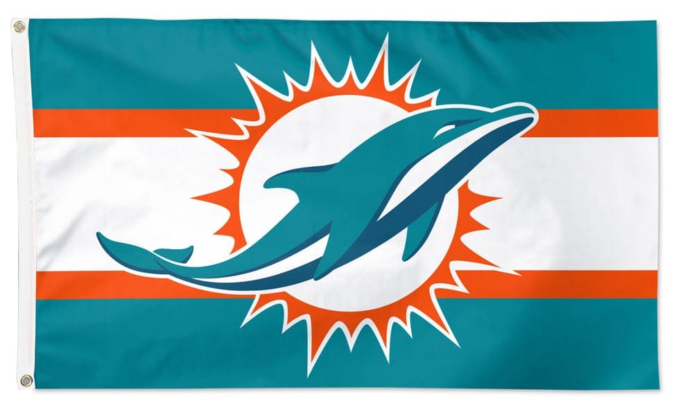 MIAMI DOLPHINS 3x5 FLAG W/ GROMMETS FREE SHIPPING NFL Tailgate Free  Shipping!