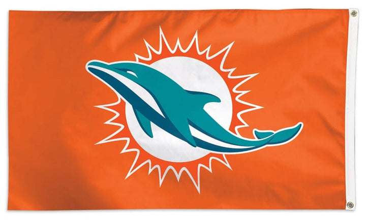 Miami Dolphins Flag 3x5 Orange Logo 61412117 Heartland Flags