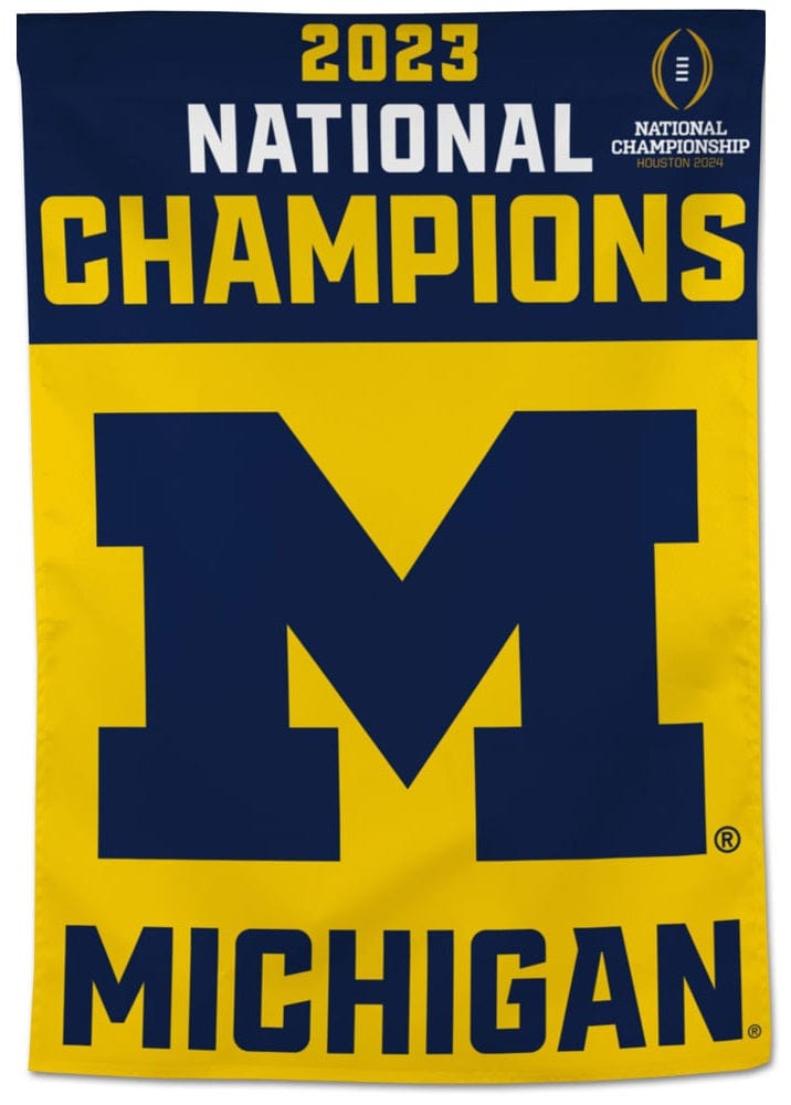 Michigan Wolverines Banner 2023 Football Champions Flag 76094324 Heartland Flags