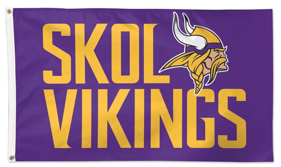 Minnesota Vikings Flag 3x5 SKOL Vikings NFL