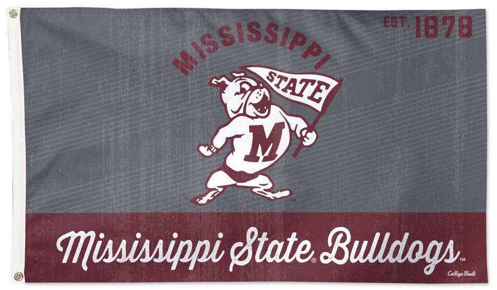 Mississippi State Bulldogs Flag 3x5 Vintage Logo 36810321 Heartland Flags