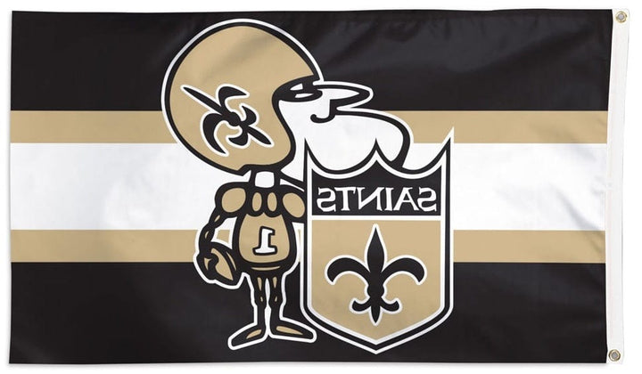 New Orleans Saints Flag 3x5 Sir Saint Logo 32519321 Heartland Flags