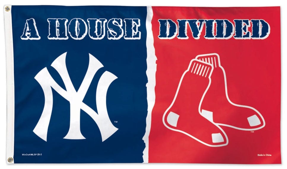 New York Yankees vs Boston Red Sox 3x5 House Divided 02505115 Heartland Flags