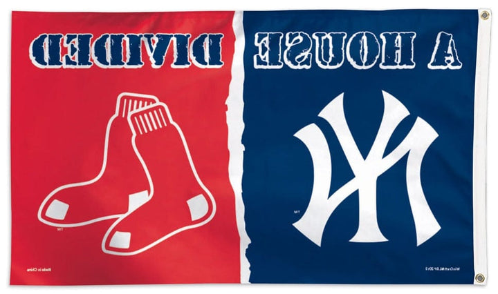 New York Yankees vs Boston Red Sox 3x5 House Divided 02505115 Heartland Flags