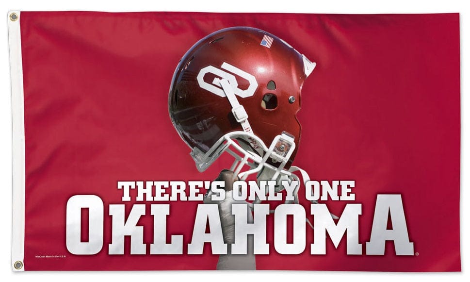 Oklahoma Sooners Flag 3x5 There's Only One Oklahoma 02285115 Heartland Flags