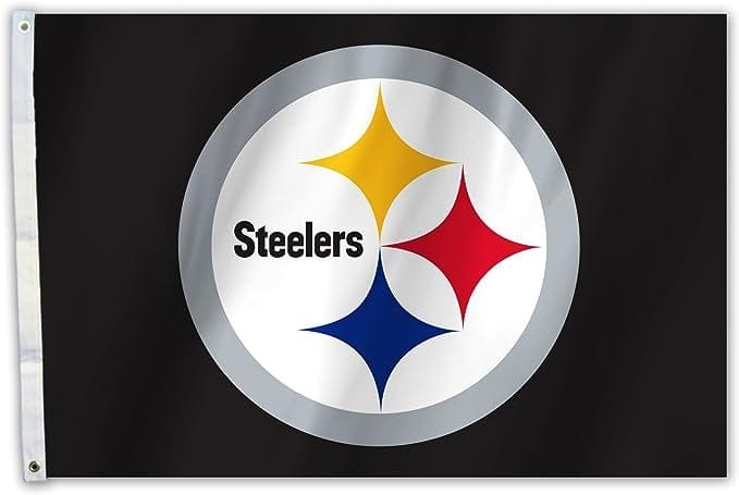 Pittsburgh Steelers Flag 2x3 Logo 2 Sided 92013 Heartland Flags