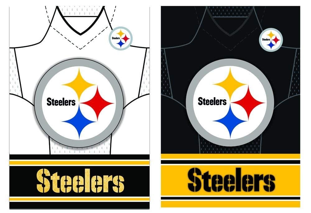 Pittsburgh Steelers Double Sided Garden Flag