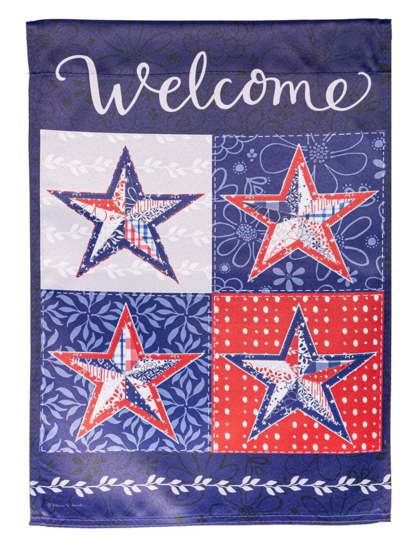 Red White and Blue Stars Patriotic Garden Flag 2 Sided 14S11307 Heartland Flags