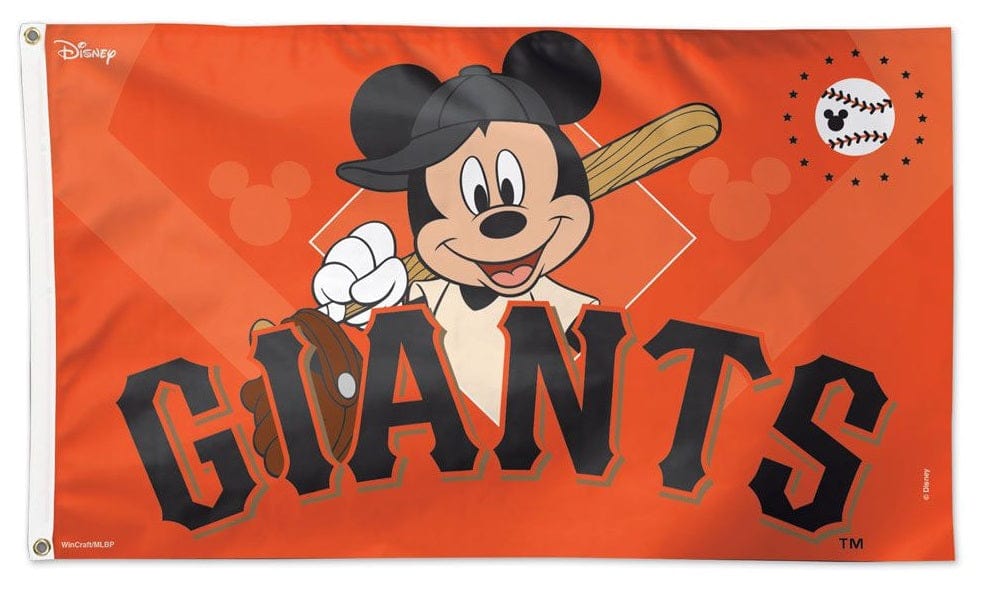 San Francisco Giants Flag 3x5 Mickey Mouse Baseball Disney 76655118 Heartland Flags