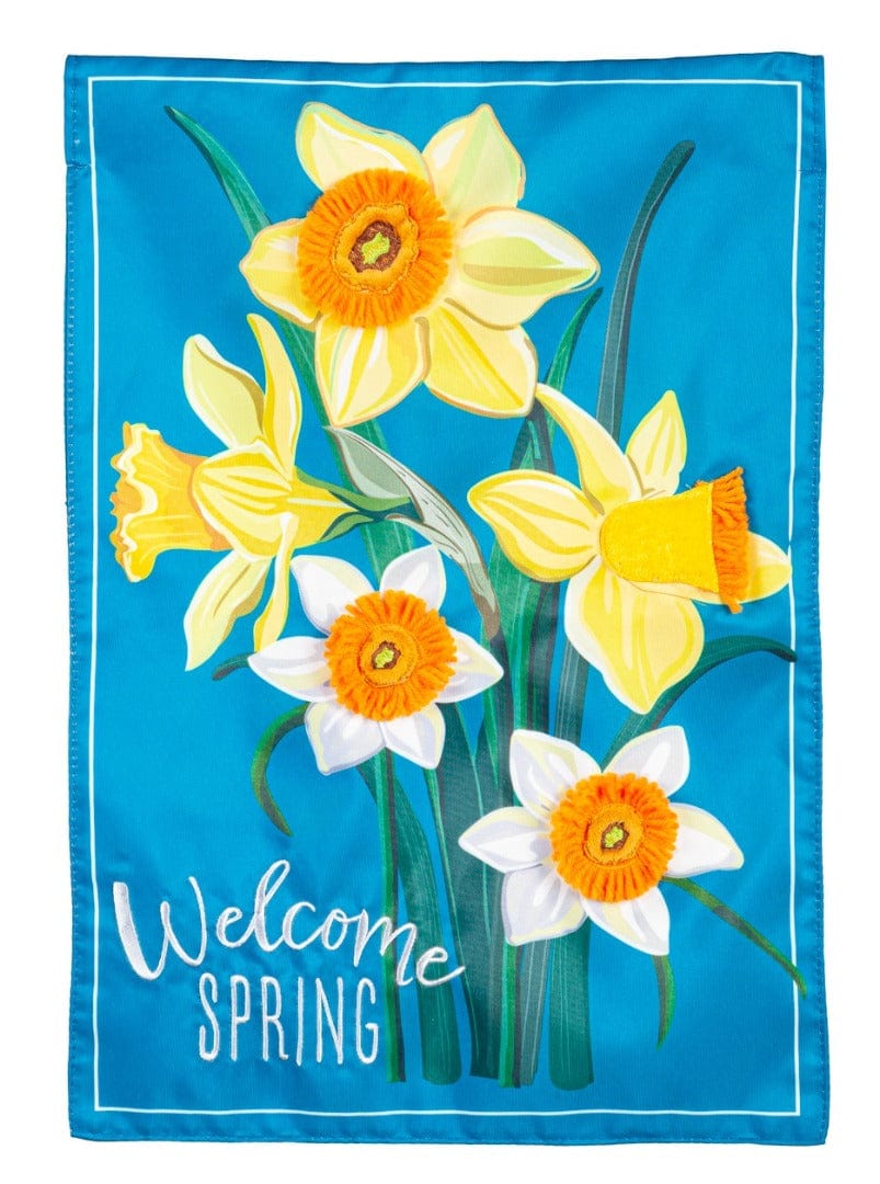 Spring Daffodils Garden Flag Applique 2 Sided 169687 Heartland Flags