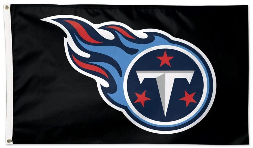 Tennessee Titans Flag 2 Sided Logo Black 45319118 Heartland Flags