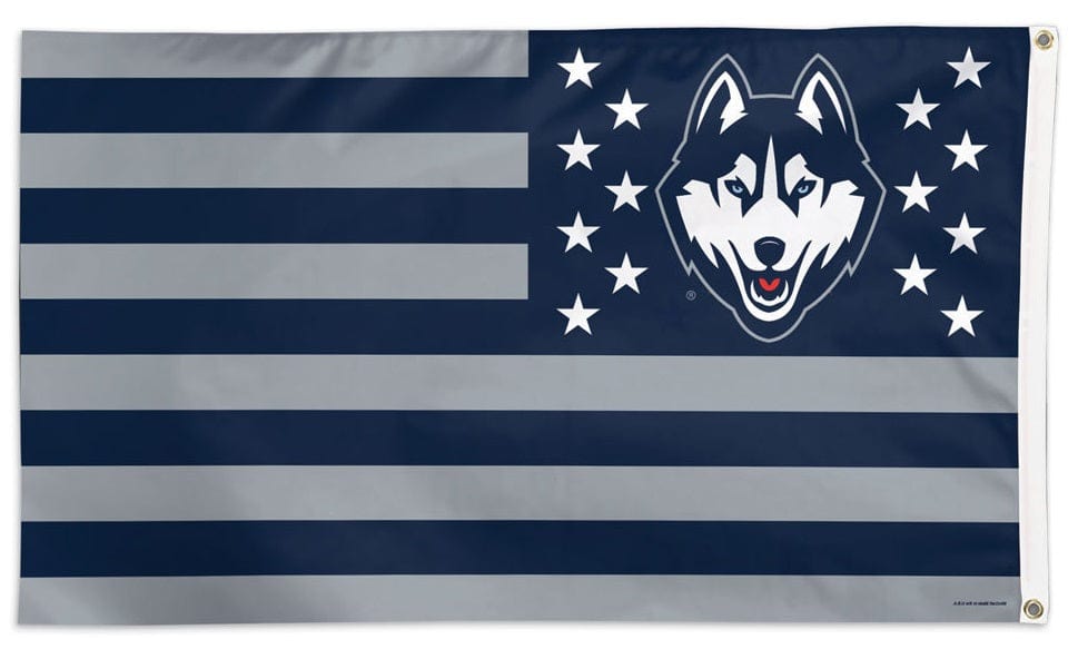 UConn Huskies Americana Flag 3x5 Stars and Stripes 15374115 Heartland Flags