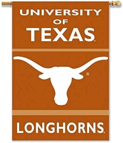 University of Texas Longhorns Banner 2 Sided Flag 96034 Heartland Flags