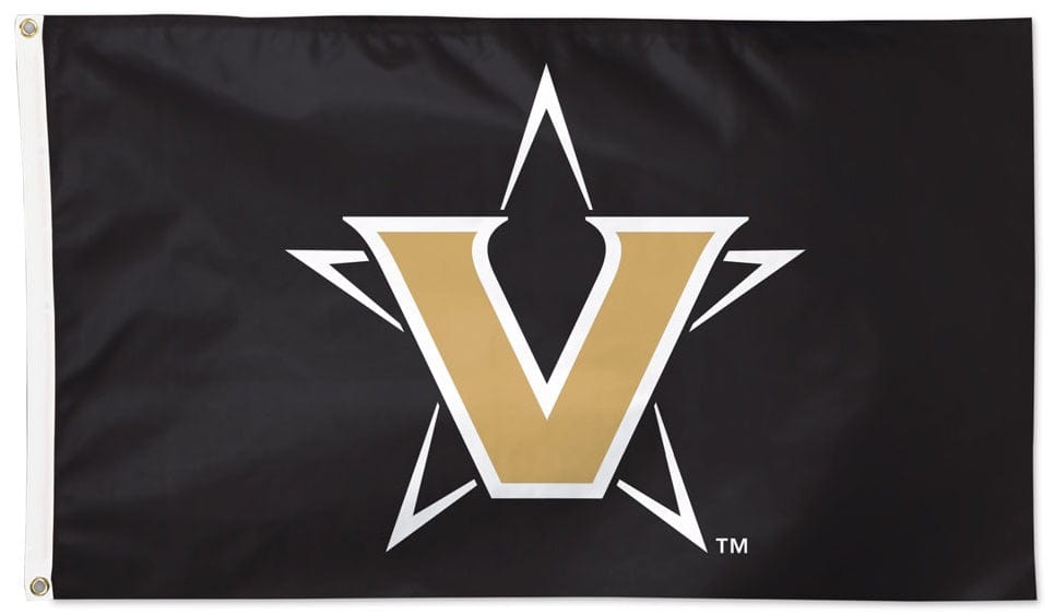Vanderbilt Commodores Flag 3x5 Black New Logo 02355122 Heartland Flags