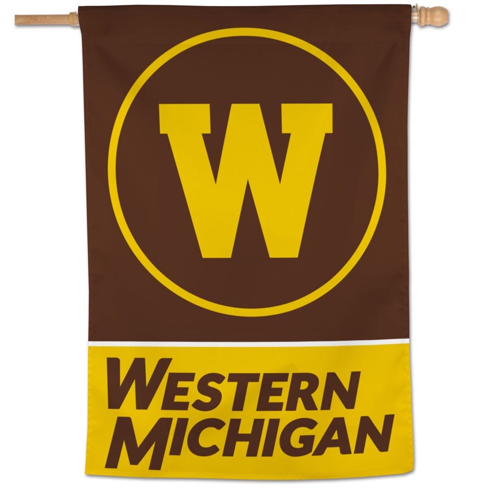 Western Michigan Flag Vertical House Banner 21340021 Heartland Flags