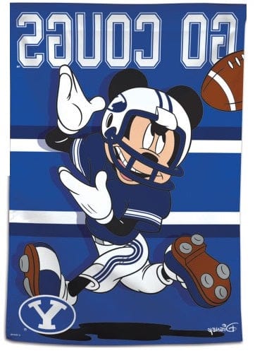 BYU Cougars Football Flag Mickey Mouse House Banner 69632118 Heartland Flags
