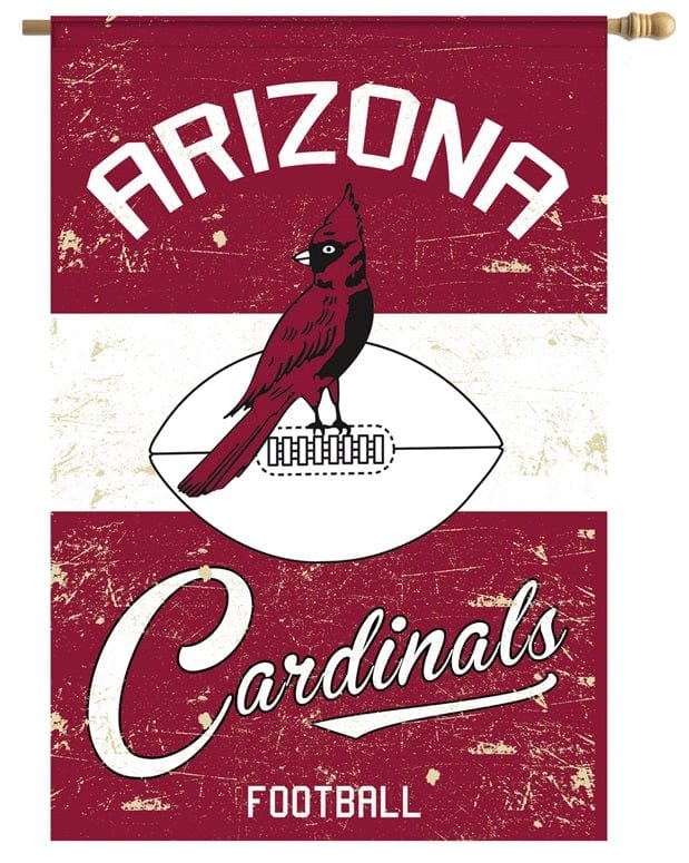 Arizona Cardinals Vintage Flag Throwback Logo 2 Sided Banner heartlandflags