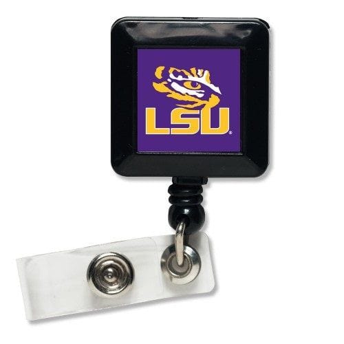 Lsu Badge Reel Officially Licensed, LSU ID Badge Holder, With Retractable (905439)