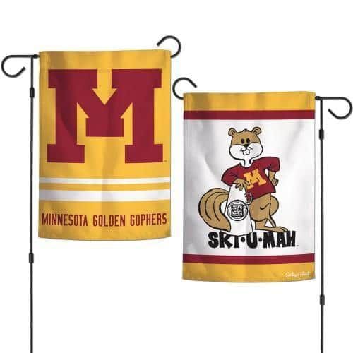 Minnesota Gophers Garden Flag 2 Sided Vintage Logo Mini Banner heartlandflags