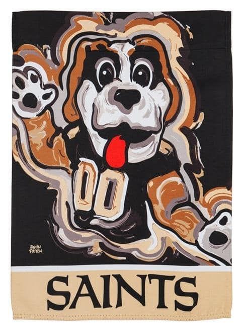 New Orleans Saints Garden Flag 2 Sided Justin Patten heartlandflags