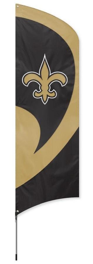 New Orleans Saints Tall Team Feather Flag with Flagpole heartlandflags