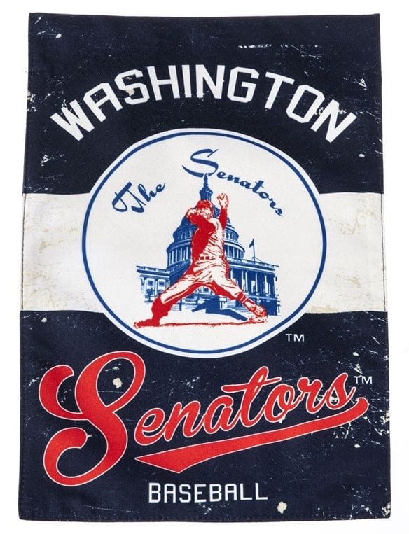 Washington Senators 2 Sided Vintage Logo Banner Flag heartlandflags
