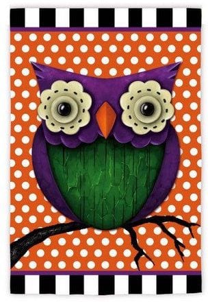 Whimsy Owl House Flag Decorative Polka Dot Banner 2 Sided heartlandflags