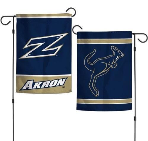 Akron Zips Garden Flag 2 Sided Double Logo 63608118 Heartland Flags