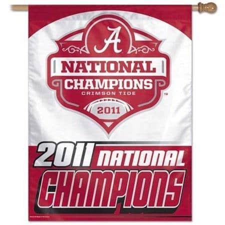 Alabama Crimson Tide 2011 National Champions Football Flag 76600011 Heartland Flags