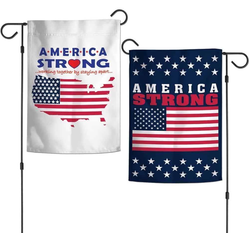 America Strong Garden Flag 2 Sided Working Together 14919320 Heartland Flags